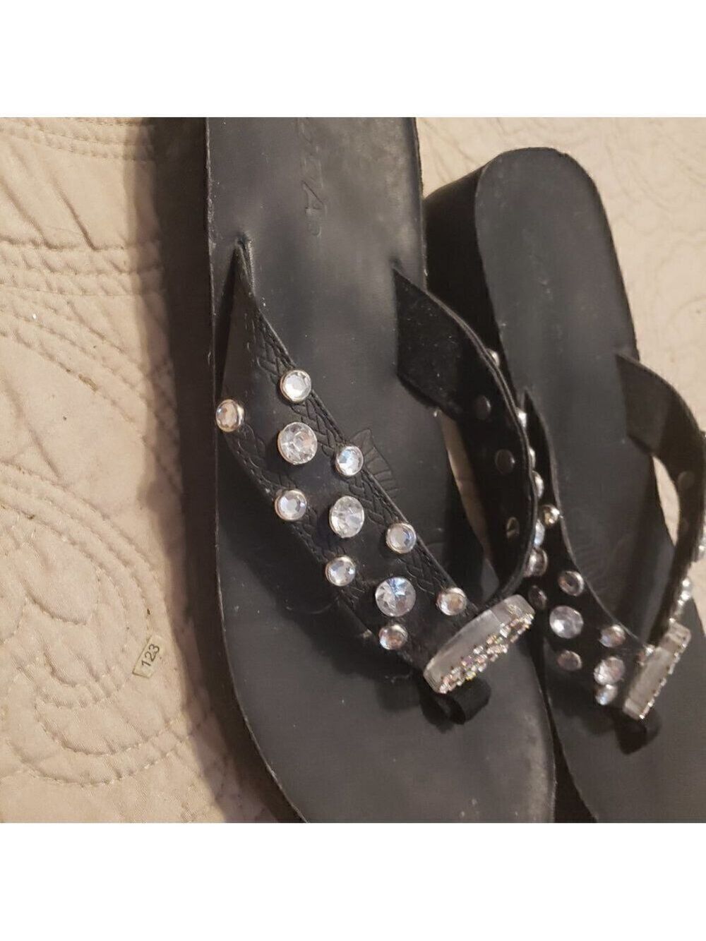 Soda Flip Flops Customized with Rhinestones - Picture 3 of 8